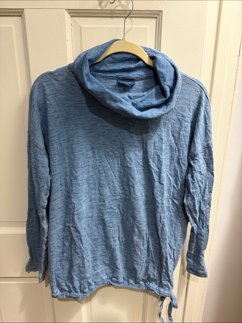 J Jill Light Blue Cowl Neck Women's Shirt